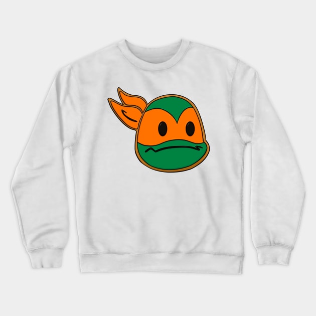 ROTTMNT Mikey Cookie Crewneck Sweatshirt by SassyTiger